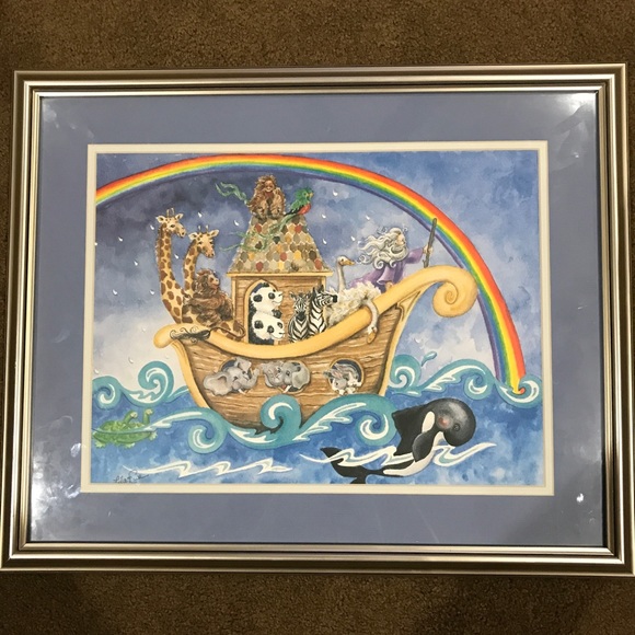 Lila Rose Kennedy Noah’s Arc Framed Art - Picture 1 of 5